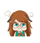 Couples bunny cat style（個別スタンプ：13）