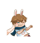 Couples bunny cat style（個別スタンプ：15）