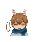 Couples bunny cat style（個別スタンプ：27）