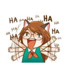 Couples bunny cat style（個別スタンプ：30）