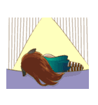 Couples bunny cat style（個別スタンプ：39）
