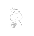 ねこ（真顔）（個別スタンプ：3）