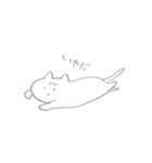 ねこ（真顔）（個別スタンプ：5）
