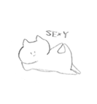 ねこ（真顔）（個別スタンプ：19）