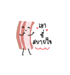 Mr. Bacon and Khun Kaii-dow（個別スタンプ：3）