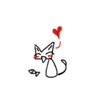クレヨン猫（個別スタンプ：3）