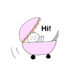 まるもち赤ちゃん（個別スタンプ：8）