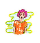 Tシャツなひとびと（個別スタンプ：13）