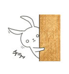 白目うさぎさん（個別スタンプ：1）