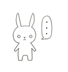 白目うさぎさん（個別スタンプ：5）