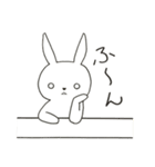白目うさぎさん（個別スタンプ：6）