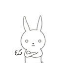 白目うさぎさん（個別スタンプ：7）