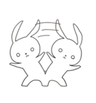 白目うさぎさん（個別スタンプ：11）