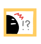 黒い人〜日常会話〜（個別スタンプ：15）