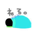 黒い人〜日常会話〜（個別スタンプ：38）