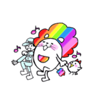 虹ライオン（個別スタンプ：17）