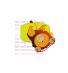 Lion LULU works log: German（個別スタンプ：4）