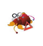 Lion LULU works log: German（個別スタンプ：8）