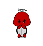 Red Turtle With Black Shell（個別スタンプ：17）