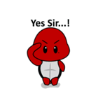 Red Turtle With Black Shell（個別スタンプ：18）