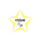 シンプル日常会話(日本語 ローマ字)（個別スタンプ：1）