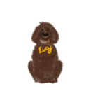 LUCY(オーストラリアンラブラドゥードル)（個別スタンプ：2）