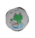 背中チャックカエルン（個別スタンプ：1）