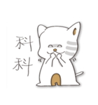 A calculating cat.（個別スタンプ：18）