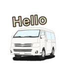 ワゴン車、キャンピングカー、パート2（個別スタンプ：7）