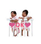誰がどう見てもかわいい双子のスタンプ（個別スタンプ：2）