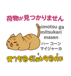 猫の楽しい旅日本語タイ語（個別スタンプ：11）