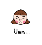 Pupu face girl（個別スタンプ：11）