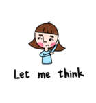 Pupu face girl（個別スタンプ：13）