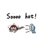 Pupu face girl（個別スタンプ：21）