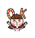 Pupu face girl（個別スタンプ：30）