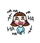Pupu face girl（個別スタンプ：33）