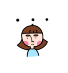 Pupu face girl（個別スタンプ：38）