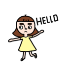 Pupu face girl（個別スタンプ：40）