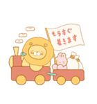 ライオンさんとウサギさんのスタンプ（個別スタンプ：35）