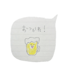 毎日使いやすいノートに落書き風スタンプ（個別スタンプ：11）