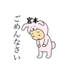 ラビット宮本（個別スタンプ：12）