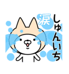 【しゅんいち】の名前ねこ（個別スタンプ：38）