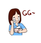 Static girl（個別スタンプ：6）