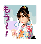 AKB48 神7！浴衣でポップアップ（個別スタンプ：21）