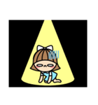 目が笑ってない女の子（個別スタンプ：16）