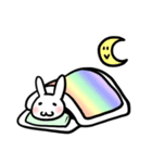 レインボーうさぎ（個別スタンプ：5）
