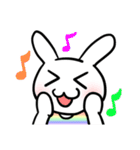 レインボーうさぎ（個別スタンプ：9）