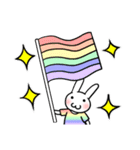 レインボーうさぎ（個別スタンプ：17）