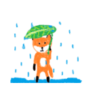 happy fox（個別スタンプ：3）