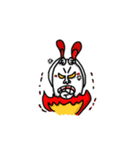 Big Teeth Rabbit with Friends（個別スタンプ：10）